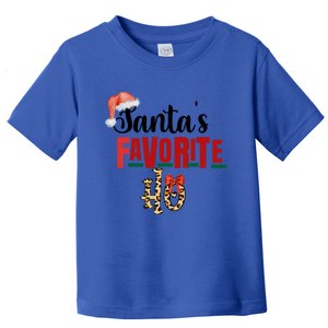 Cute Cheetah SantaS Favorite Ho Christmas S Great Gift Toddler T-Shirt