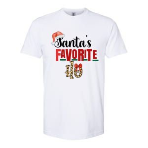 Cute Cheetah SantaS Favorite Ho Christmas S Great Gift Softstyle CVC T-Shirt