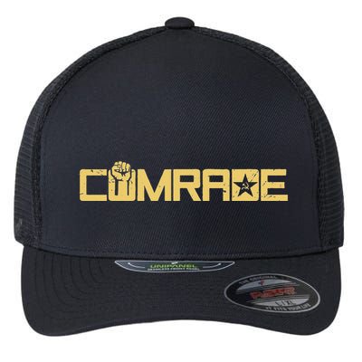 Comrade Communis Socialist Workers Communism Flexfit Unipanel Trucker Cap