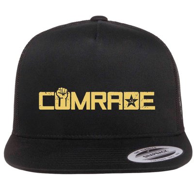 Comrade Communis Socialist Workers Communism Flat Bill Trucker Hat