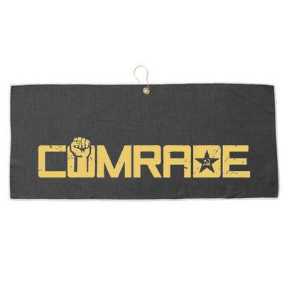 Comrade Communis Socialist Workers Communism Large Microfiber Waffle Golf Towel