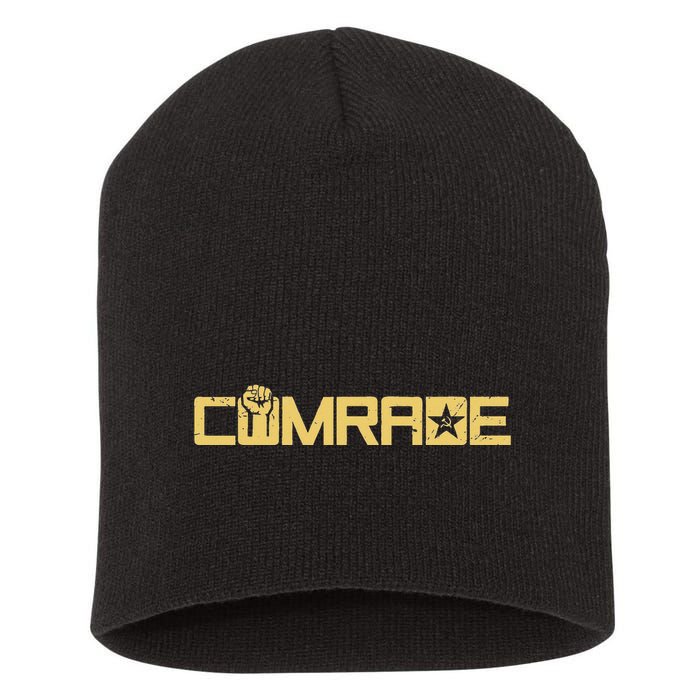 Comrade Communis Socialist Workers Communism Short Acrylic Beanie