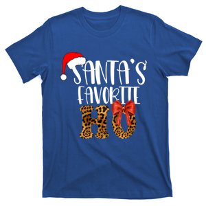 Cute Cheetah SantaS Favorite Ho Christmas S Gift T-Shirt