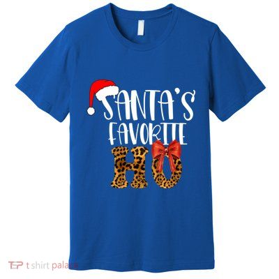 Cute Cheetah SantaS Favorite Ho Christmas S Gift Premium T-Shirt