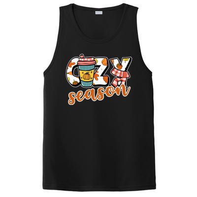 Cute Crazy Season Fall Autumn Coffee Pumpkin Spice PosiCharge Competitor Tank