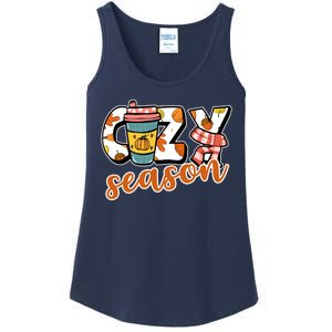 Cute Crazy Season Fall Autumn Coffee Pumpkin Spice Ladies Essential Tank