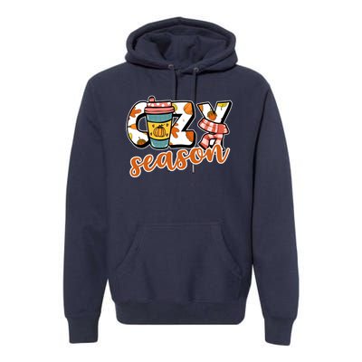 Cute Crazy Season Fall Autumn Coffee Pumpkin Spice Premium Hoodie