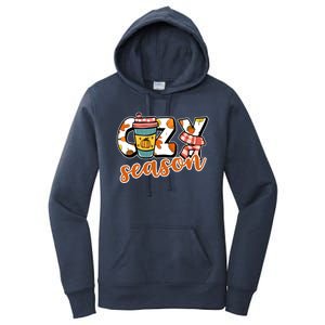 Cute Crazy Season Fall Autumn Coffee Pumpkin Spice Women's Pullover Hoodie