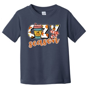 Cute Crazy Season Fall Autumn Coffee Pumpkin Spice Toddler T-Shirt