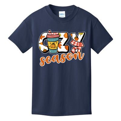 Cute Crazy Season Fall Autumn Coffee Pumpkin Spice Kids T-Shirt