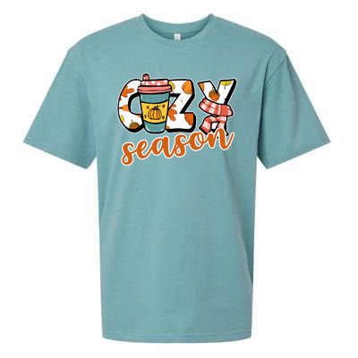 Cute Crazy Season Fall Autumn Coffee Pumpkin Spice Sueded Cloud Jersey T-Shirt