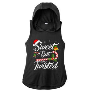 Candy Cane Sweet But Twisted Funny Christmas Great Gift Ladies PosiCharge Tri-Blend Wicking Draft Hoodie Tank