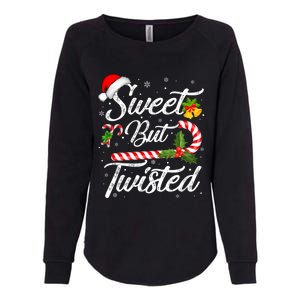 Candy Cane Sweet But Twisted Funny Christmas Great Gift Womens California Wash Sweatshirt