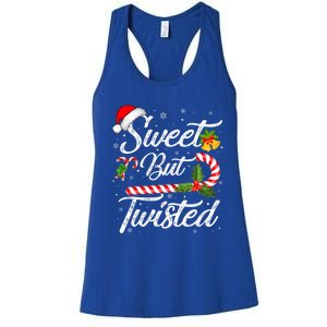 Candy Cane Sweet But Twisted Funny Christmas Great Gift Women's Racerback Tank