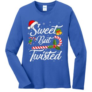 Candy Cane Sweet But Twisted Funny Christmas Great Gift Ladies Long Sleeve Shirt