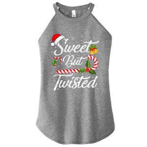 Candy Cane Sweet But Twisted Funny Christmas Great Gift Women's Perfect Tri Rocker Tank