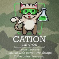 Cation Cute Science Cat Pawsitive Element Chemistry Teacher Legacy Tie Dye Trucker Hat