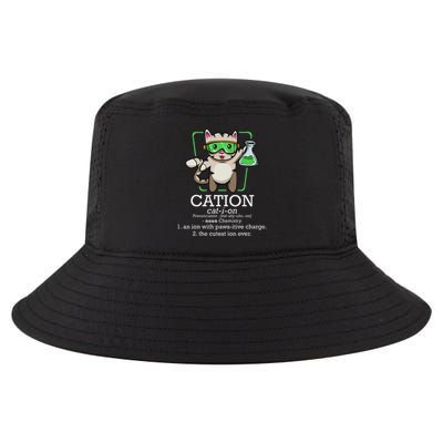 Cation Cute Science Cat Pawsitive Element Chemistry Teacher Cool Comfort Performance Bucket Hat