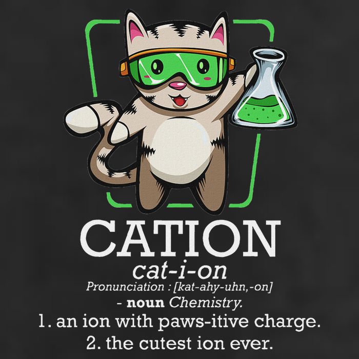 Cation Cute Science Cat Pawsitive Element Chemistry Teacher Cool Comfort Performance Bucket Hat