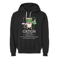 Cation Cute Science Cat Pawsitive Element Chemistry Teacher Garment-Dyed Fleece Hoodie