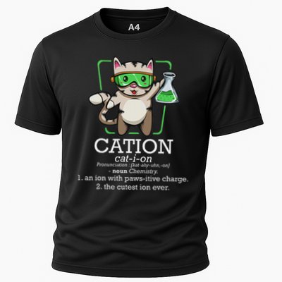 Cation Cute Science Cat Pawsitive Element Chemistry Teacher Performance Shirt