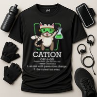 Cation Cute Science Cat Pawsitive Element Chemistry Teacher Performance Shirt