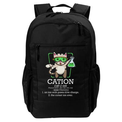 Cation Cute Science Cat Pawsitive Element Chemistry Teacher Daily Commute Backpack