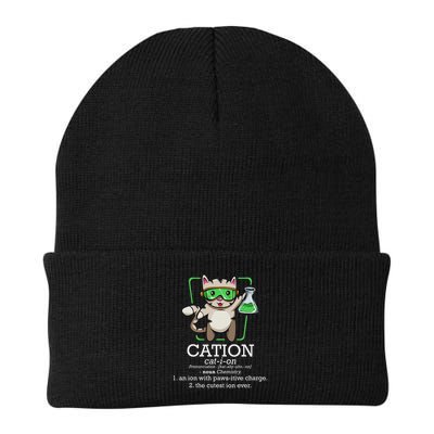 Cation Cute Science Cat Pawsitive Element Chemistry Teacher Beanie