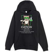 Cation Cute Science Cat Pawsitive Element Chemistry Teacher Premium Pullover Hoodie