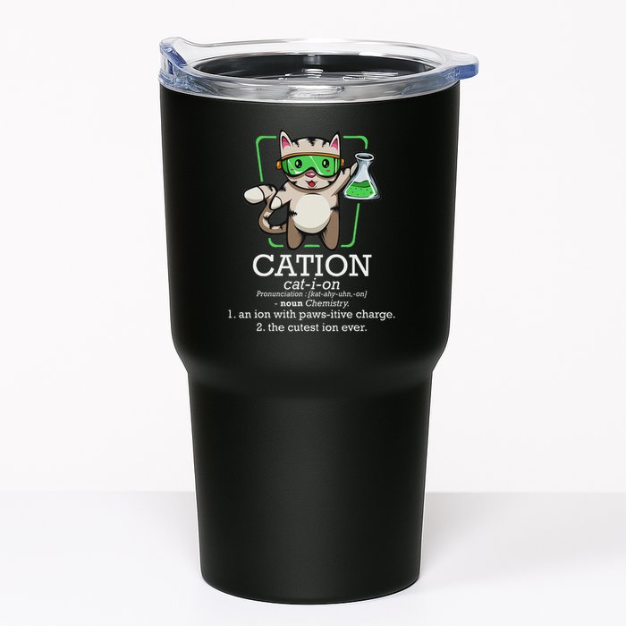 Cation Cute Science Cat Pawsitive Element Chemistry Teacher Tumbler