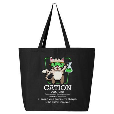 Cation Cute Science Cat Pawsitive Element Chemistry Teacher 25L Jumbo Tote