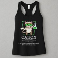 Cation Cute Science Cat Pawsitive Element Chemistry Teacher Womens Tank Top