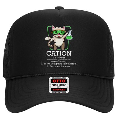 Cation Cute Science Cat Pawsitive Element Chemistry Teacher Trucker Hat