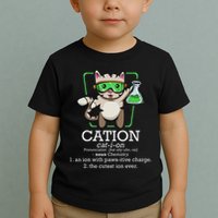 Cation Cute Science Cat Pawsitive Element Chemistry Teacher Toddler T-Shirt