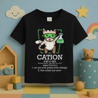 Cation Cute Science Cat Pawsitive Element Chemistry Teacher Toddler T-Shirt