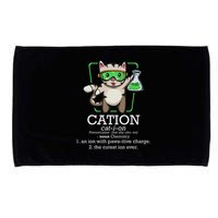 Cation Cute Science Cat Pawsitive Element Chemistry Teacher Microfiber Hand Towel