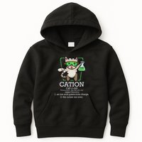 Cation Cute Science Cat Pawsitive Element Chemistry Teacher Kids Hoodie