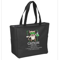 Cation Cute Science Cat Pawsitive Element Chemistry Teacher Zip Tote Bag