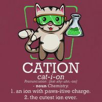 Cation Cute Science Cat Pawsitive Element Chemistry Teacher 16oz Travel Tumbler
