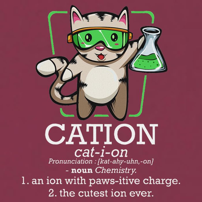 Cation Cute Science Cat Pawsitive Element Chemistry Teacher 16oz Travel Tumbler