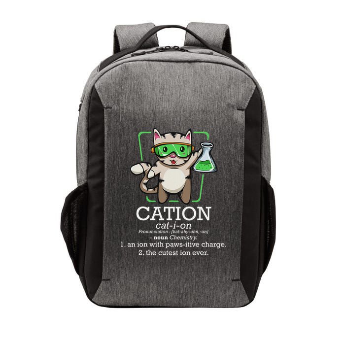 Cation Cute Science Cat Pawsitive Element Chemistry Teacher Vector Backpack