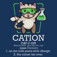 Cation Cute Science Cat Pawsitive Element Chemistry Teacher Infant Baby Jersey Bodysuit