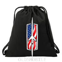 Classic Car Show Vintage Oldsmobile Rocket Drawstring Bag