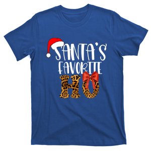 Cute Cheetah SantaS Favorite Ho Christmas S Gift T-Shirt