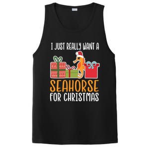 Cute Christmas Seahorse I Want A Seahorse Funny Gift PosiCharge Competitor Tank