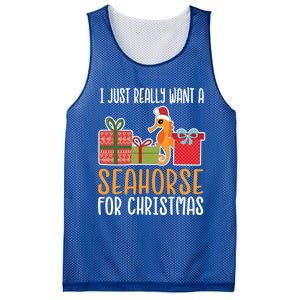 Cute Christmas Seahorse I Want A Seahorse Funny Gift Mesh Reversible Basketball Jersey Tank