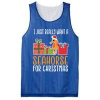 Cute Christmas Seahorse I Want A Seahorse Funny Gift Mesh Reversible Basketball Jersey Tank