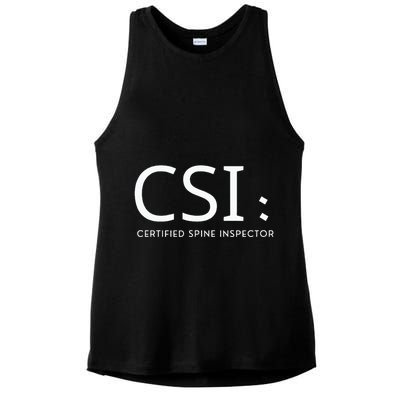 Csi Certified Spine Inspector Ladies PosiCharge Tri-Blend Wicking Tank