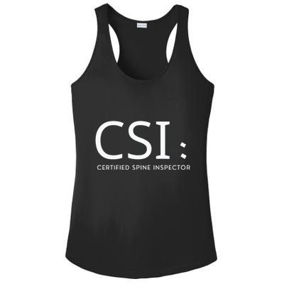 Csi Certified Spine Inspector Ladies PosiCharge Competitor Racerback Tank