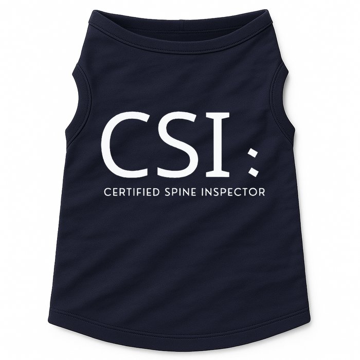 Csi Certified Spine Inspector Doggie Tank